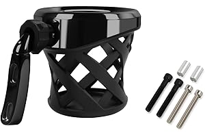 PIKPOP Universal Motorcycle Cup Holder for Harley Davidson Touring Road King, Dyna, Road Glide Limited, Fat Boy, Street Glide