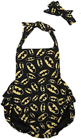 Jinbaolong Sale New Newborn Romper Baby Girl Infant Clothing 2pcs/Sets 2019 Sleeveless Romper Halter Jumpsuit+Headband