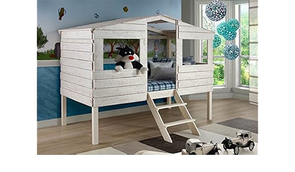 twin over full tree house bunk bed