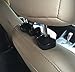 AKWOX (Pack of 4) Car Headrest Hanger, Universal Car Vehicle Back Seat Headrest Hanger Holder Hook for Bag Purse Cloth Grocery (Black)