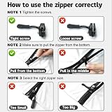 RichLuck 8PCS Zipper Repair Kit - 3 Sizes Zipper Slider Replacement view 4