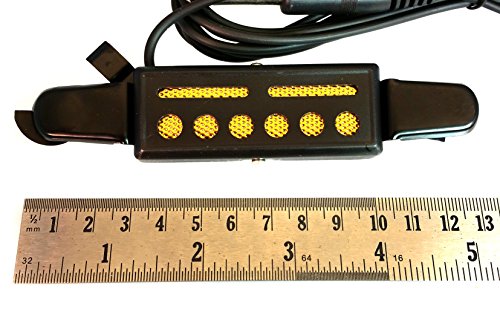 Teisco Del Rey(TM)-style "Gold Foil" Clip-in Magnetic Pickup with Amp Cord