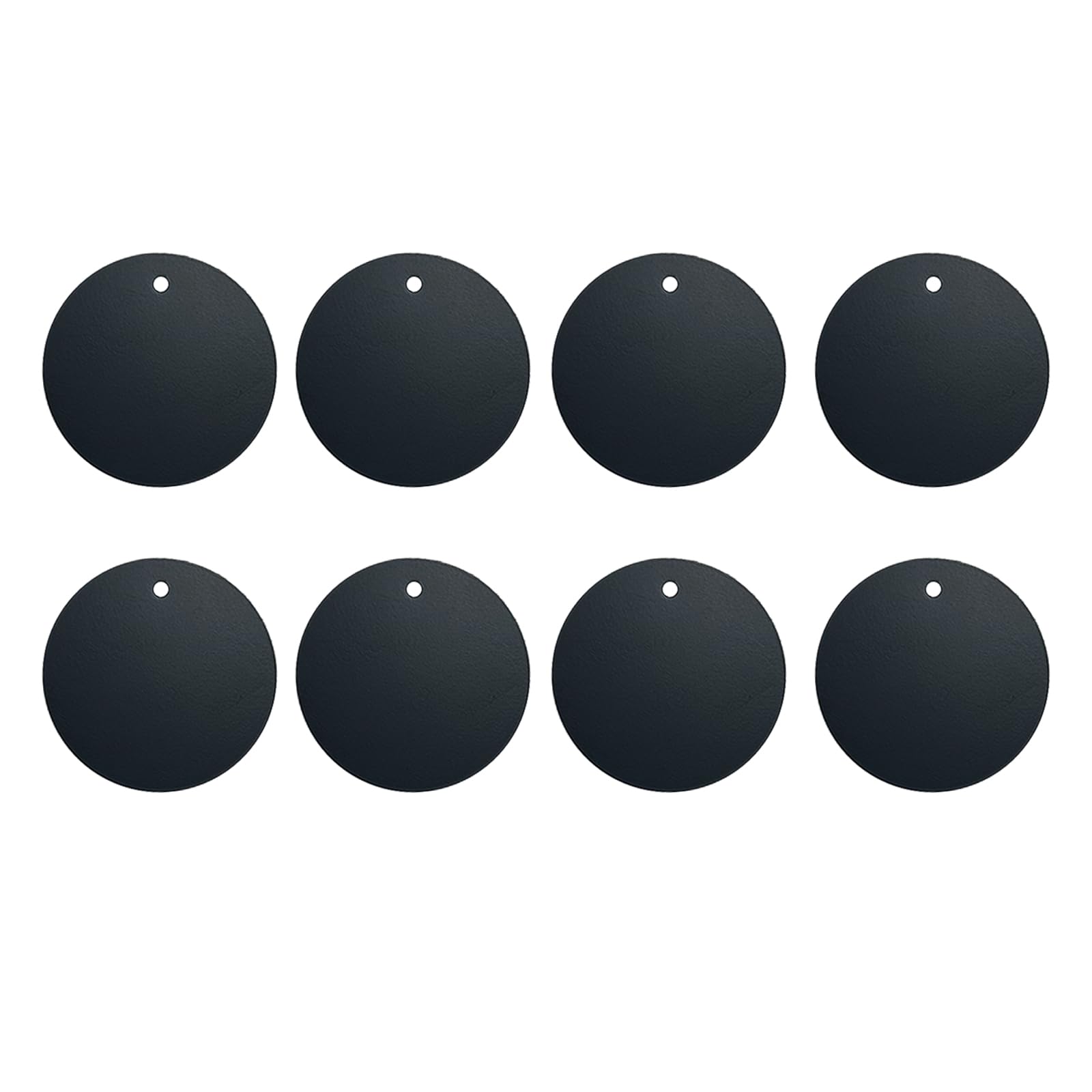 BGJRBY Mount Metal Plate(8Pack) for Magnetic Car Mount Phone Holder with Full Adhesive for Phone Magnet, 8 X Round (Black)