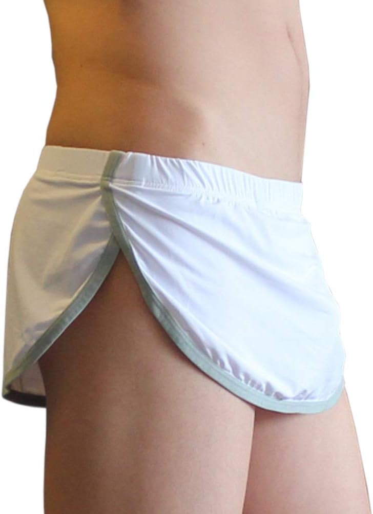 KAMUONMen’s Sexy Pouch Thong G-String Boxer Underwear Panties Home Sleep Shorts