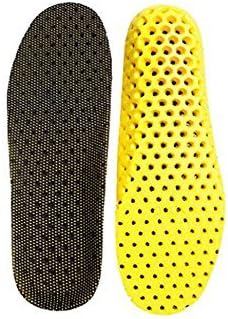 Tennm Elastic Sports Insole, Unisex Soft Air Breathable EVA Shoe Insoles for Adult Men and Women (Black, Women`s(9-12US)/Men`s(7-11US))