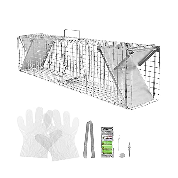 Tierfalle Lebendfalle für Ratten Marder Lebend Garten Marderfalle Rattenfalle Kaninchen Katze Fuchs 102 cm Falle…