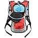 MUSETECH Hydration Pack with 2L Backpack Water Bladder for Hiking Running Biking Color Red