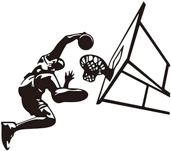 Las pegatinas de pared de baloncesto DIY se pueden quitar pegatinas de
