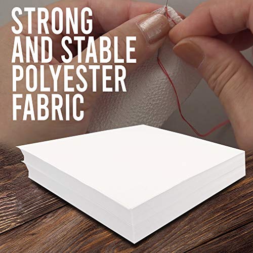 [120 Sheets] Tear Away Stabilizer 8"x8" Embroidery Stabilizer Tear Away, Medium Weight 1.8 oz