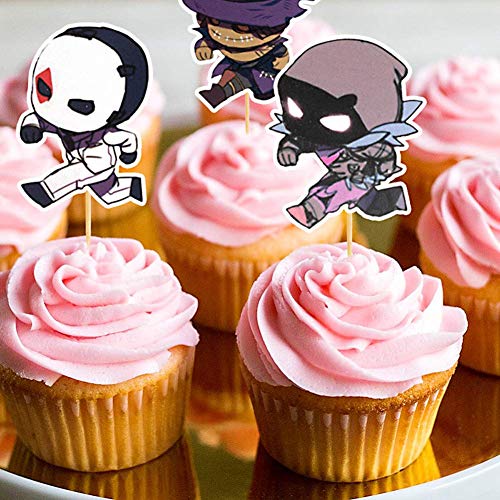DMIGHT Birthday Party Supplies for Game Fans, 172 pcs Gaming Theme Party Decorations - Include Balloons, Party Favors Bags, Table Cover, Popcorn Box, Banner, Stickers, Cake Toppers - Thumbnail 7