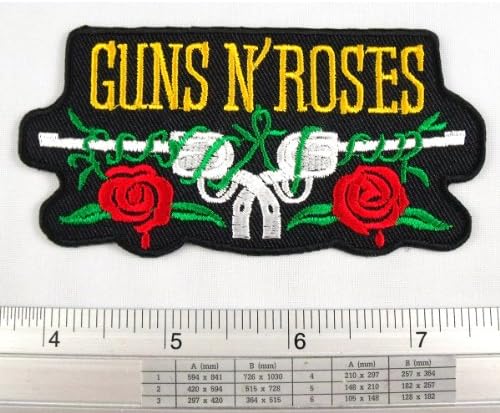 Guns N' Roses Vintage Cowboy Iron on Patch Embroidered DIY T-shirt Jacket 2x3.5"