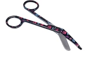 A2Z SCILAB Lister Bandage Scissors 5.5", Made of Premium quality Stainless Steel Ideal Gift for Nurses, Medical Students, Paramedics, Doctors, Home Stainless Steel (A2ZSCILAB BRAND) (Black Multi Paws)