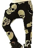CM-Kid Little Boys Cartoon Skull Printed Long Trousers Casual Harem Pant 0-6T