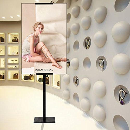 HUAZI Poster Display Stand Pedestal Sign Holder with Base for Indoor Outdoor,Double-Sided,Black - Thumbnail 4
