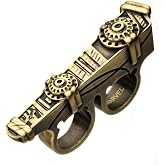 Marvel Doctor Strange Sling Ring Replica - Sorcerer Supreme Metal Prop | Officially licensed 1:1 scale metal replica, dual ring design, includes certificate of authenticity and collector box