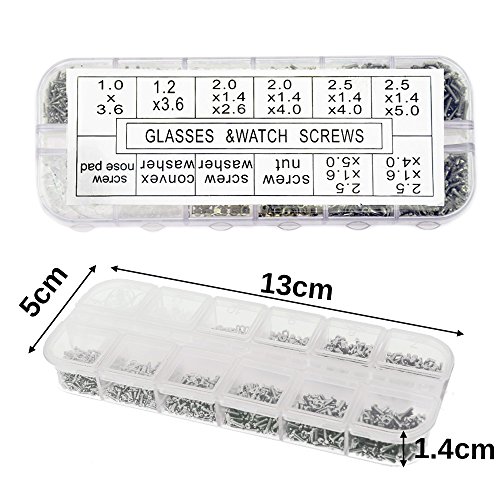 image for Stritra - Eyeglass Sunglass Repair Kit with Screws Tweezers Screwdrive