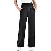 SINOPHANT Womens Wide Leg Yoga Pants with Pockets High Waisted Casual Lounge Loose Palazzo Pajama Sweatpants