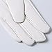 Yosang Men's Soft Genuine Lambskin Leather Winter Warm Policeman Hunting White Gloves (XL (9.2-9.8 in), White)