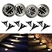 Maggift Solar Ground Lights, 8 LED Garden Pathway Outdoor In-Ground Lights, 4 Pack (Warm White)