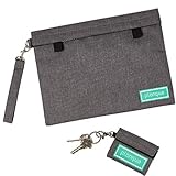 Smell Proof Bag Set (2 Pack) - Discrete Travel Herb Bags/Container/Pouch - Double Velcro Accessories To Stash Stink/Stench/Odor/Skunk Smell Inside - Smell Proof Container - Water Proof - Dog Tested