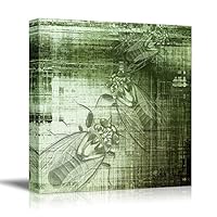 Canvas Wall Art Birds, Flowers, Owls, Butterflies Canvas Prints Home Artwork Decoration for Living Room, Bedroom - 12x12 inches