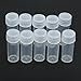 MMdex White 50Pcs 5g Volume Plastic Sample Bottle 5ML Small Bottle Vial Storage Contain Small Bottle Vial Storage Container
