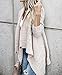 Bigyonger Women's Long Sleeve Button Wrap Open Front Cable Knit Sweater Shawl Cardigans