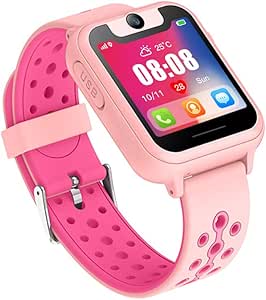 Kids Smart Watches with GPS Tracker Phone Call for Boys Girls Digital Wrist Watch, Sport Smart Watch, Touch Screen Cellphone with Camera Anti-Lost SOS ...