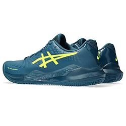 ASICS Men's Sneaker, Restful Teal Safety Yellow, 14
