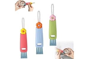 PUSKIU 3 in 1 Multifunctional Insulation Bottle Cleaning Brushes - Home Kitchen Cleaning Tools for Cups