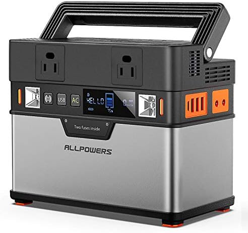 ポータブル電源 小型 300w Allpowers 372wh mah 大容量 軽量 正弦波 100ｖac Usb Dc出力対応 App制御 ワイヤレス充電器 リチウム蓄電池 ポータブルバッテリー キャンプ 車中泊 非常用電源 地震防災用品 Pse認証済 2年保証