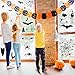 R HORSE 336 Pcs+ Halloween Window Clings 12 Sheets Adhesive Halloween Glass Decal Stickers Bat Spider Window Stickers Halloween Party Decorations for Glass Window