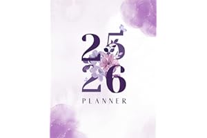 2025 2026 Planner: 2 Year Calendar Agenda Large Print Floral Monthly Organizer Flowers Aesthetic 24 Months (Jan 2025-Dec 2026)
