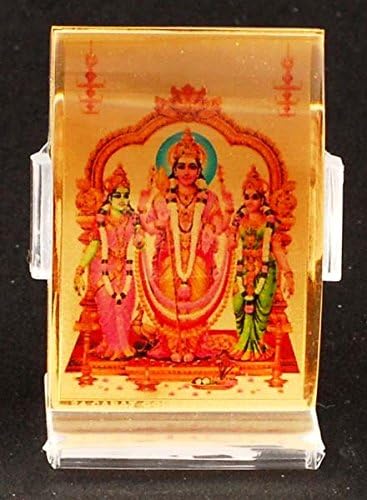 India4you Valli Murugan Devayani Picture Photo Frame in 24 Carat Gold Foil with Acrylic