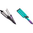 Bed Head A Wave We Go Tourmaline Ceramic Adjustable Hair Waver | Create Diverse Wave Styles with Jumbo 3 Barrel Waver - Quick Styling and Lasting Hold