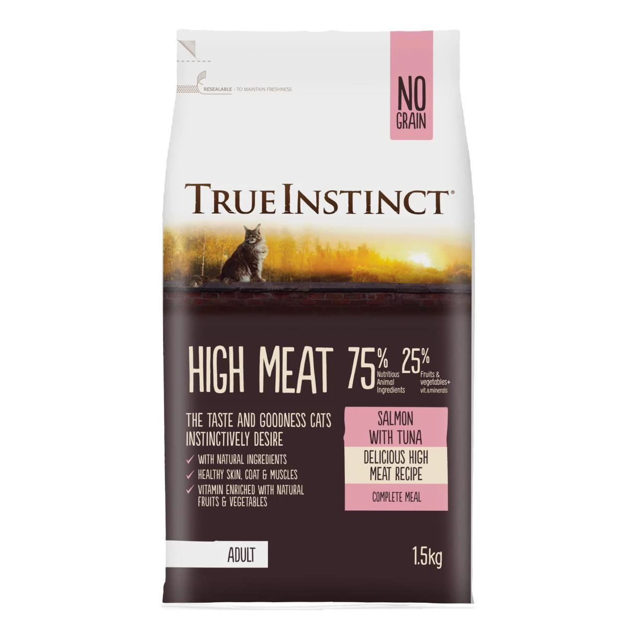 Natures Menu Cat Adult True Instinct High Meat Salmon & Tuna 1.5kg Special Order Item