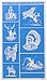 Armour Etch Rub N Etch Stencil Cowboys, 5-Inch by 8-Inch