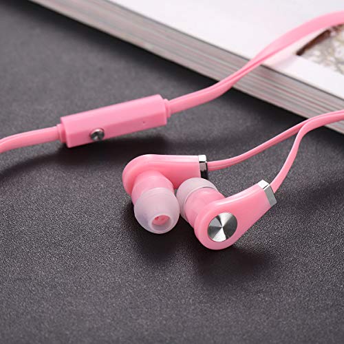 Bulk Earbuds with Microphone Wholesale 50 Pack Earphones Noodle Headphone with Mic Multi