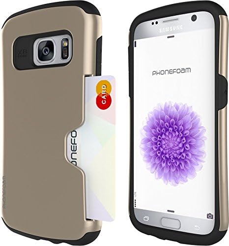 Phonefoam Golf Series Shockproof Bumper Case for Samsung Galaxy S7 (Champagne Gold)