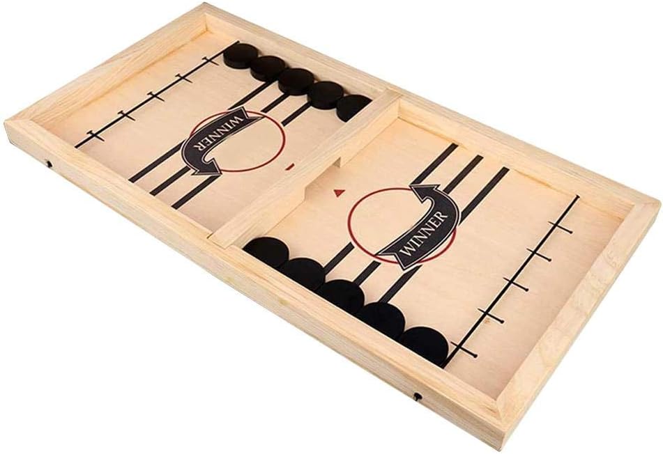 wapern 2 In 1 Ice Hockey Game,Funny Battle Board Games For Adults Or Kids,Sports Board Game,Fast Sling Puck Game,Winner Board Games Toys Party Home Interactive Games Toys (Small)