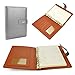 EsOffice Leather Notebook, Refillable Journal, Vintage Writing Notebook Diary with Buckle Closure/Card Holder/Pen Loop,180 Sheets/ 90 Lined Beige Pages, 5.8 x 8.2 Inches/A5 Size, Gray