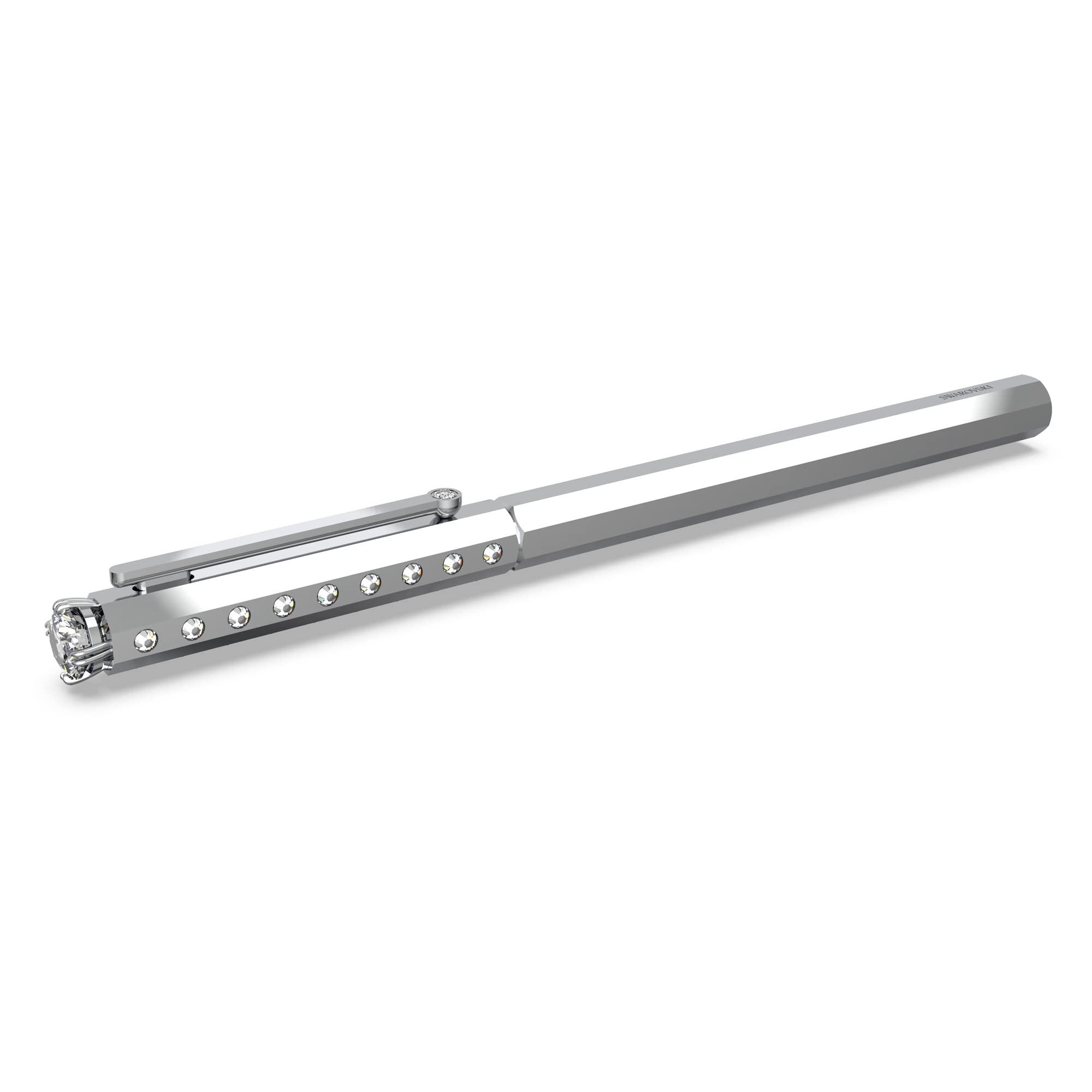 Swarovski Millenia Ballpoint Pen, Chrome Plated Casing with White Crystals from the Millenia Collection