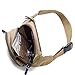 AnVyc Canvas Waist Bag Fanny Pack with 3 Zipper Compartments and Adjustable Belt for Sports, Outdoor Activities and Travel