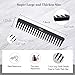 Wide Tooth Comb,Carbon Fiber Hair Comb 100% Anti static 230℃ Heat Resistant Round Teeth Bristle Salon Combs for Blowing Dry Smoothing All Hair Types,Remove Knots (Wide Tooth Comb-C93203B)