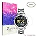 For Fossil Q Explorist Screen Protector, Lamshaw Full Coverage Tempered Glass Screen Protector for Gen 3 Smartwatch (Full Coverage-3 Pack)