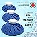 Doctor Developed Hot and Cold Pack, Ice Bag, Re-useable and Waterproof with Spill-Proof caps and Durable, Anti-Leak Materials (Large 11