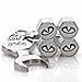 D&R® Wrench Keychain Chrome Tire Valve Stem Caps for Infiniti