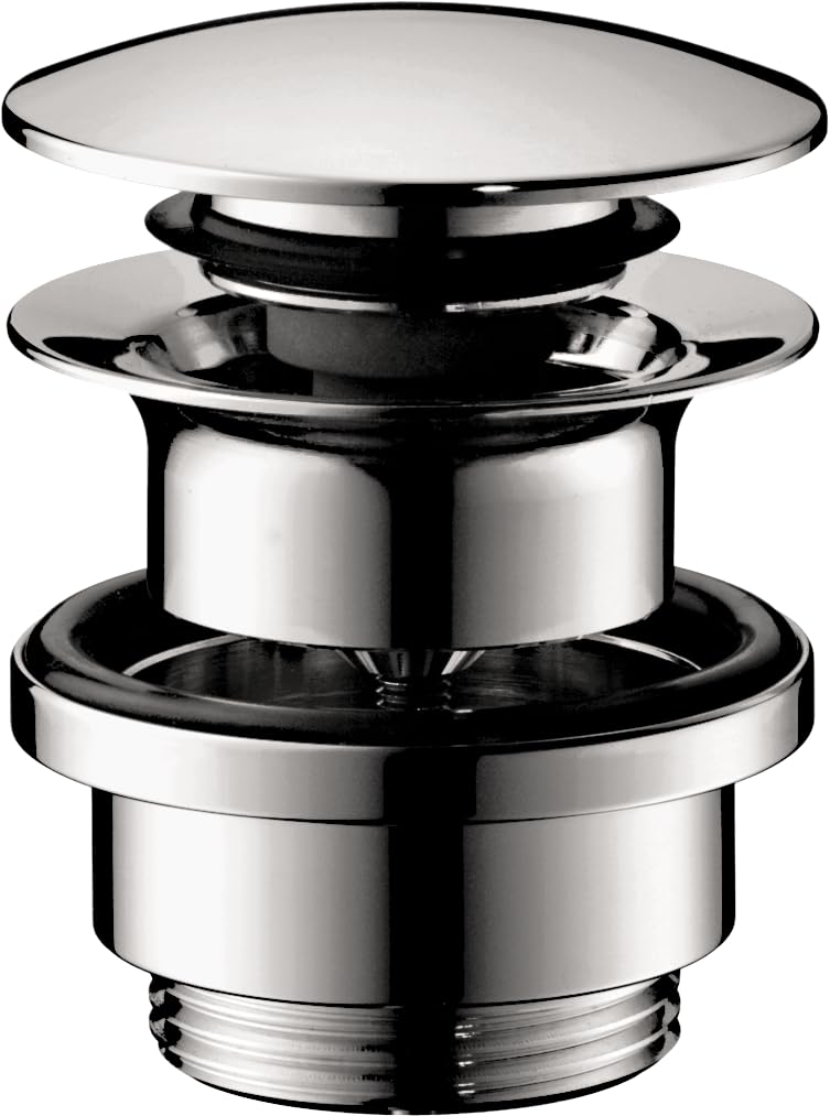 hansgrohe Waste Set Push-Open for Basin and Bidet Mixers, Chrome, 50100000