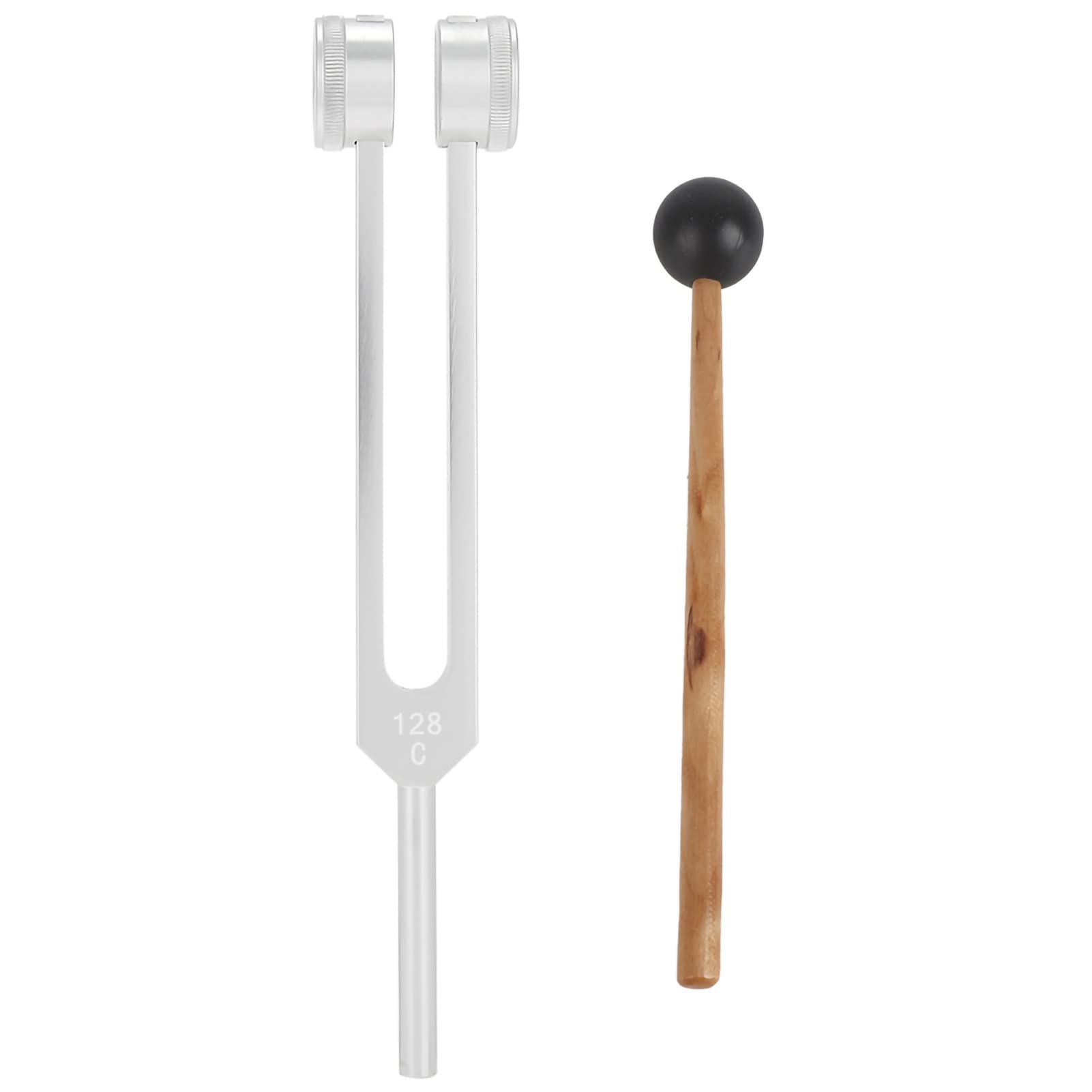128Hz Tuning Fork, Aluminum Alloy Medical Tuning Fork for Hearing Examination, Accurate Frequency Response Tuning Vibration Health Therapy Tool, Sound Therapy, Balancing, Healers