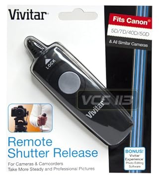 Vivitar - Disparador Remoto con Cable para cámaras réflex ...